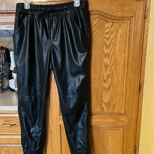 Faux Leather BB Dakota Joggers